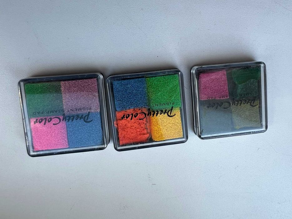 Набір штампів для скрапбукінгу (+пігменти)