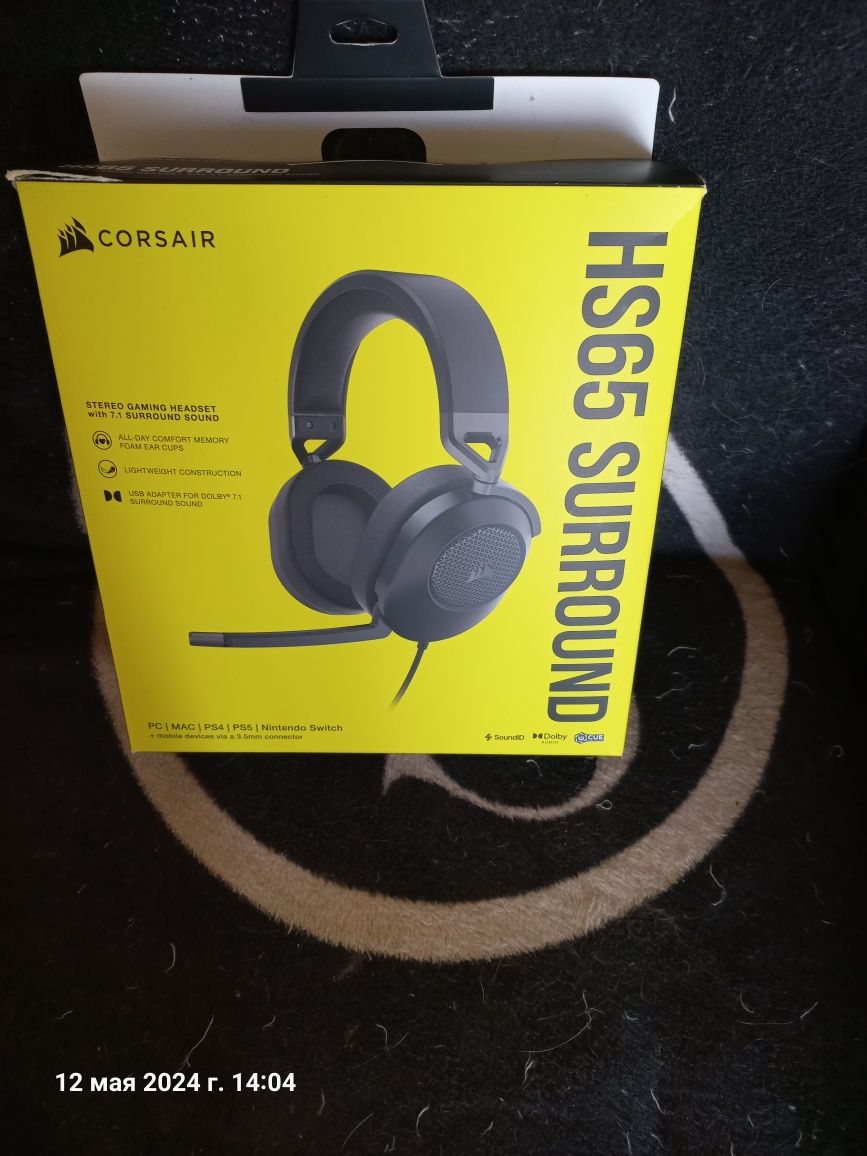 Геймерські дротові навушники Corsair HS65 SURROUND