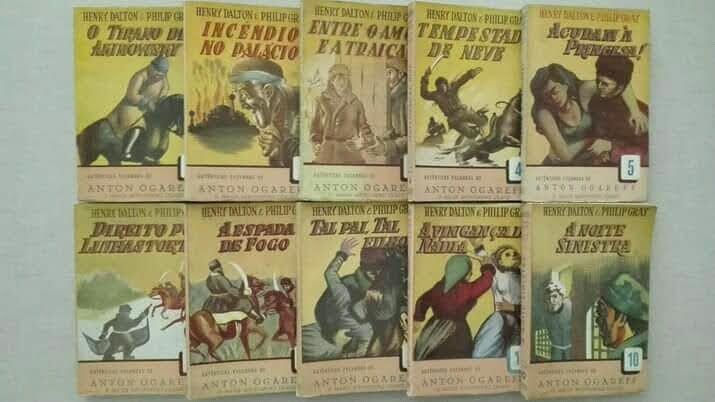 Duas coleções de livros antigos de dois grandes autores.