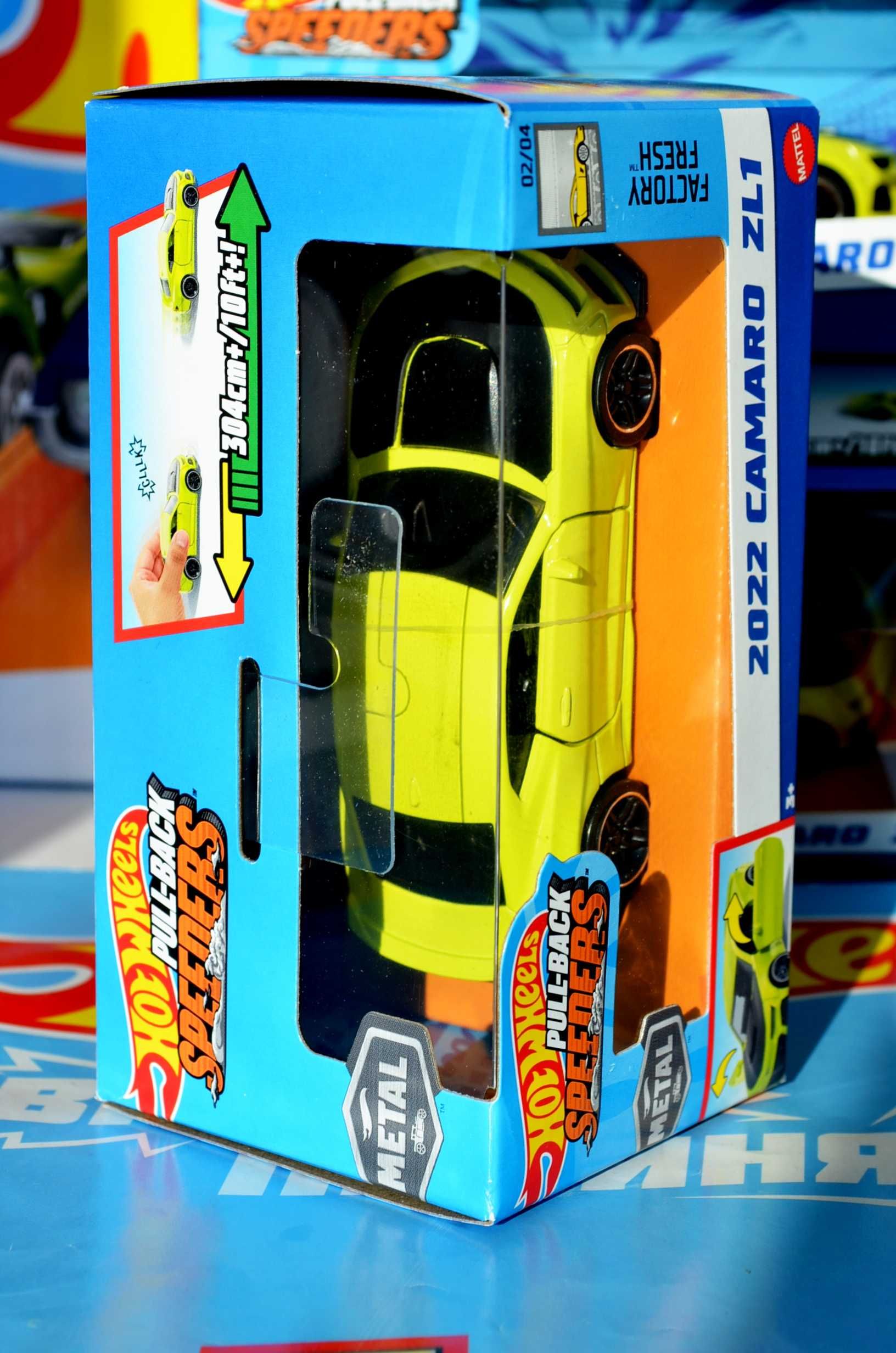Машинка Hot Wheels 10 см 1:43 Metal Camaro Porsche металева pull back