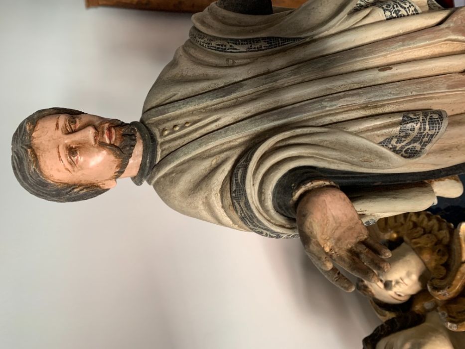 santo Inacio de Loyola/escultura arte sacra