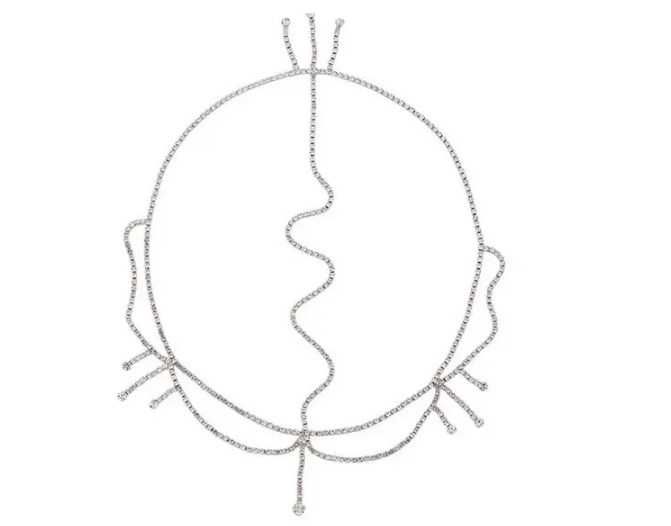 Модная цепочка-диадема  на голову со стразами. Новая, в упаковке.