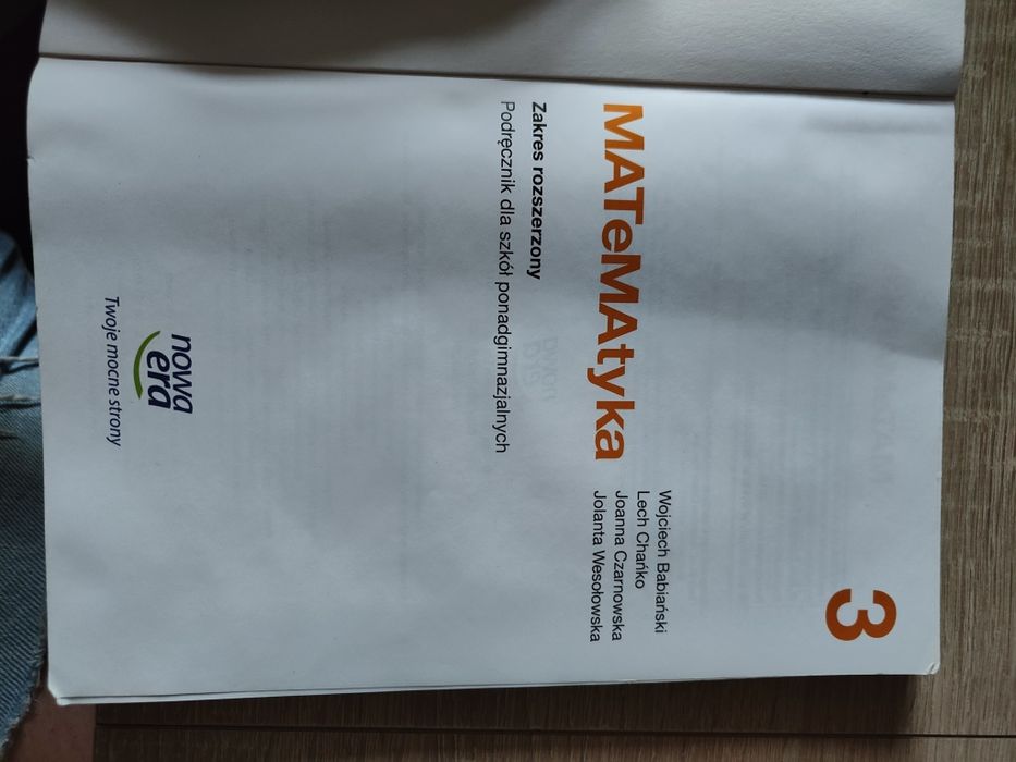 Matematyka 3 zakres rozszerzony  Nowa Era