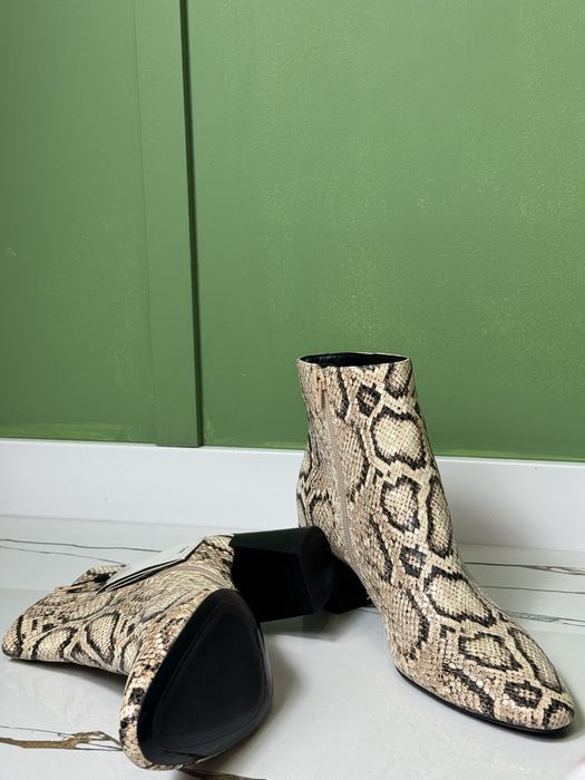 Черевики Манго рептилія змія 39 розмір ботинки змеиный принт