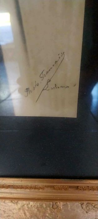 Fotografia Antiga em Moldura de Talha Dourada