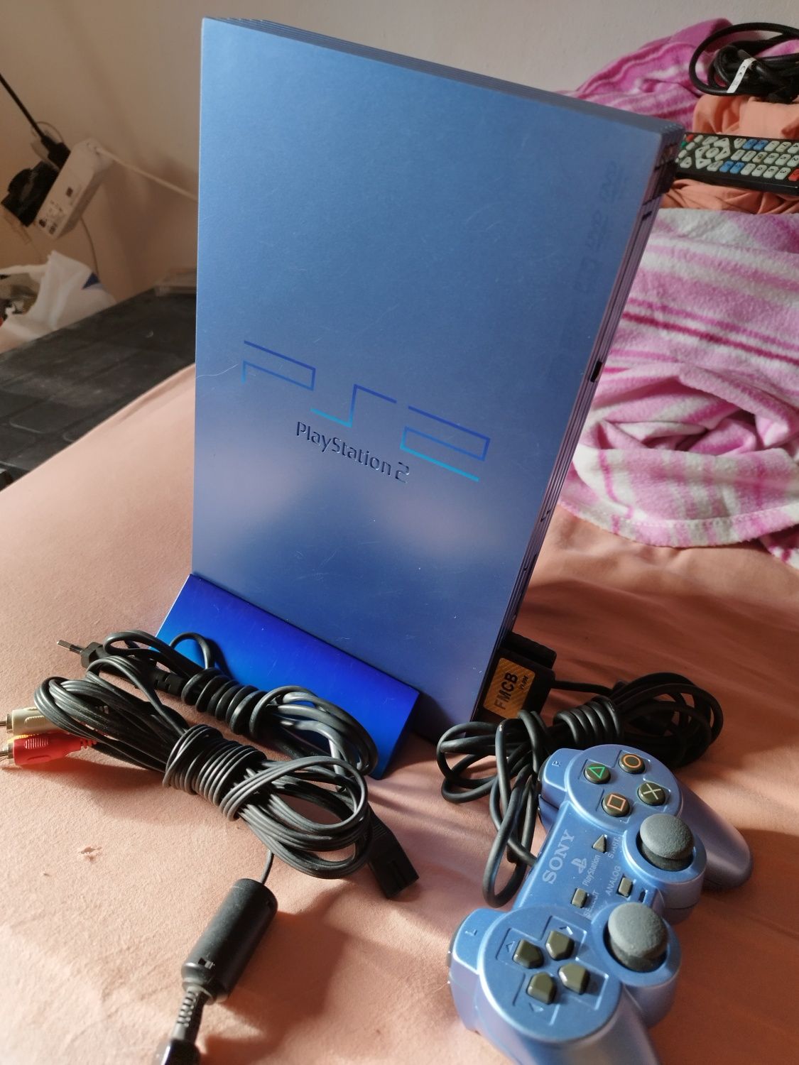 Playstation 2 edición  aqua blue
