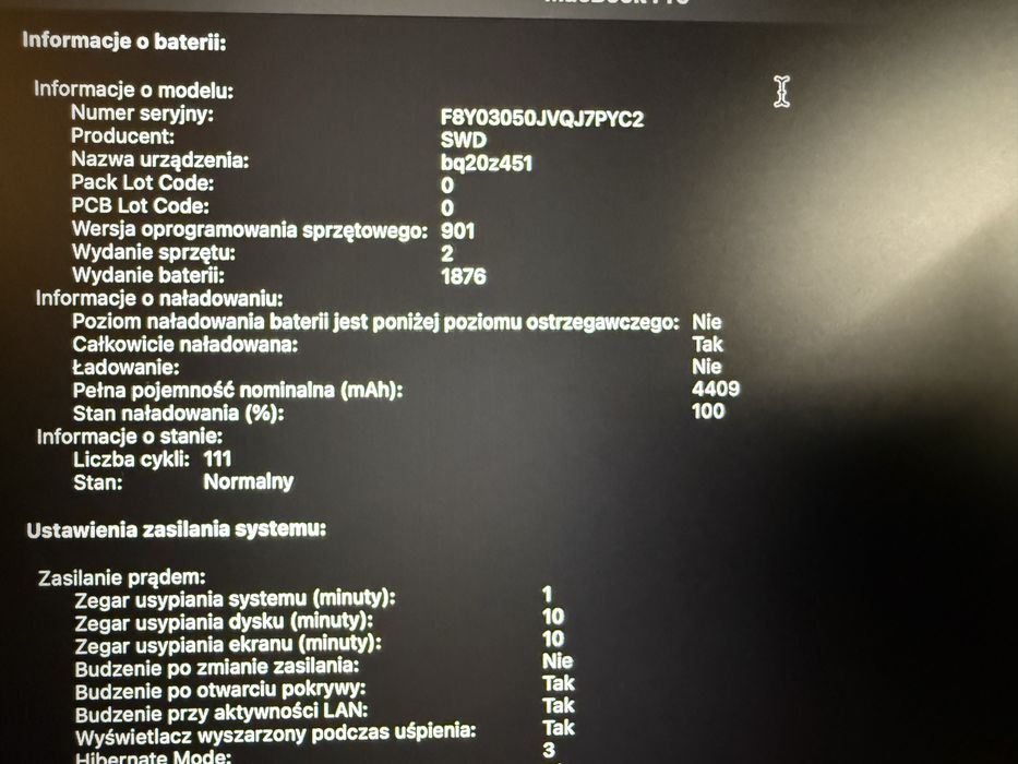 macbook pro 13 2020 rok 111 cykli jak nowy+ windows 11