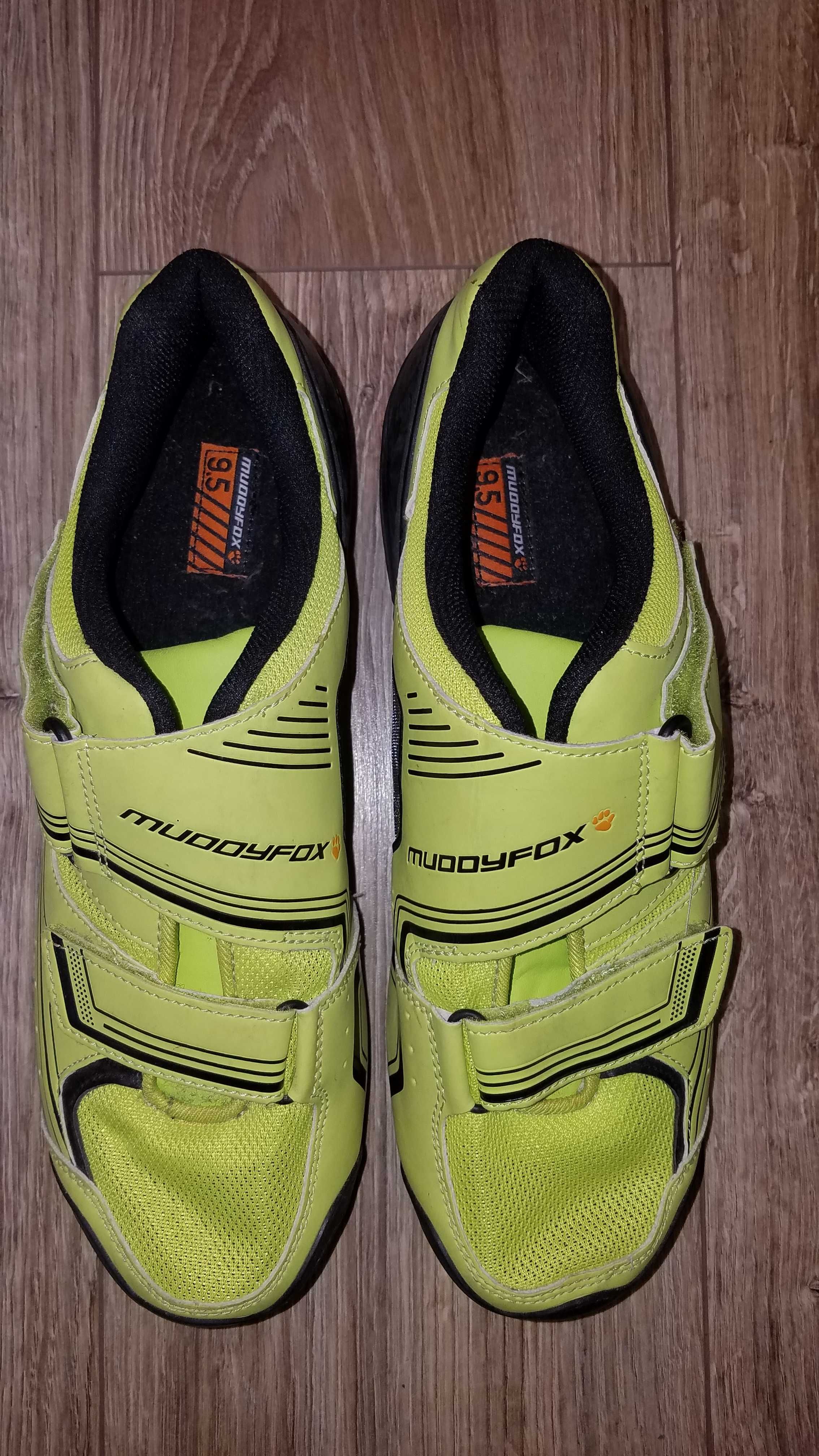 Buty rowerowe MUDDYFOX 43/44 28cm rzepy na rower żółte stan BDB