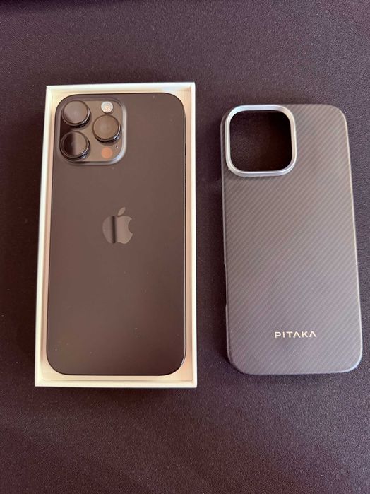 Iphone 16 Pro Max, Black Titanium, 256GB + чохол Pitaka Ultra-Slim