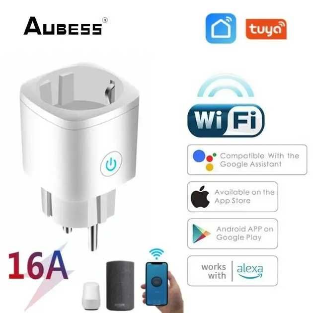 Smart Plug Gniazdko Wi-Fi Alexa Google Podgląd zużycia energi