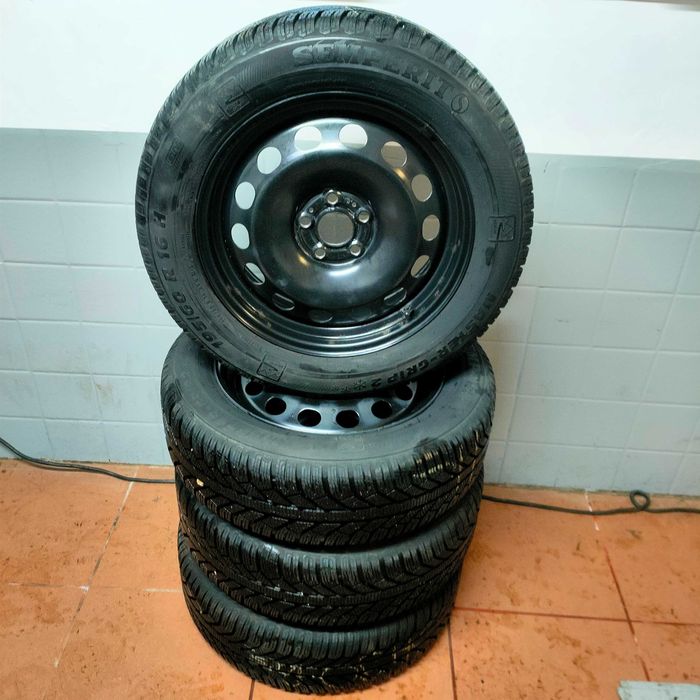 Koła zimowe VW T-Cross Skoda Kamiq 5x100 195/60/16 Semperit 8,5