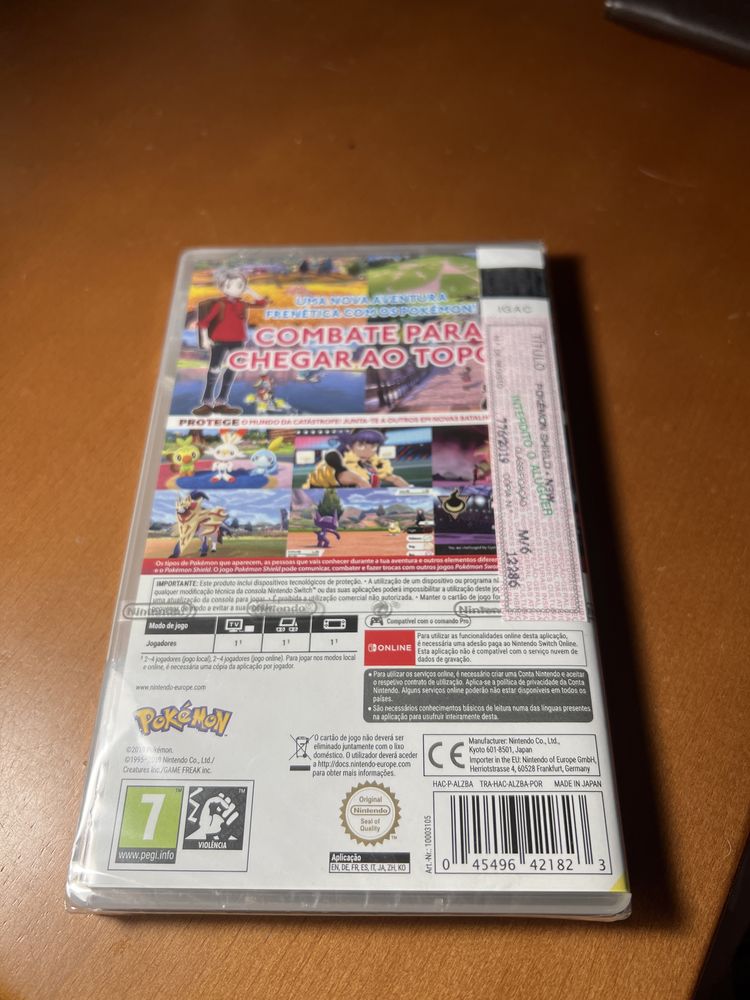 Jogo Pokemon Shield (selado) P/Nintendo Switch