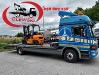 Transport maszyn, laweta, pomoc drogowa, do 10 ton