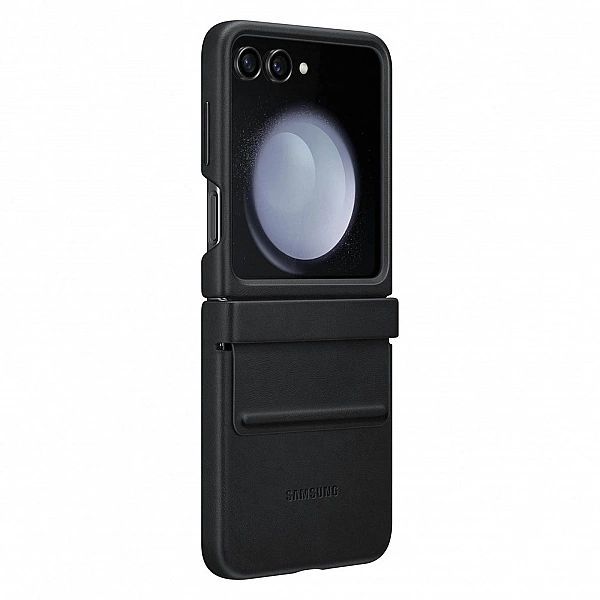 Etui z ekoskóry do Samsung Galaxy Z Flip 5 - czarne
