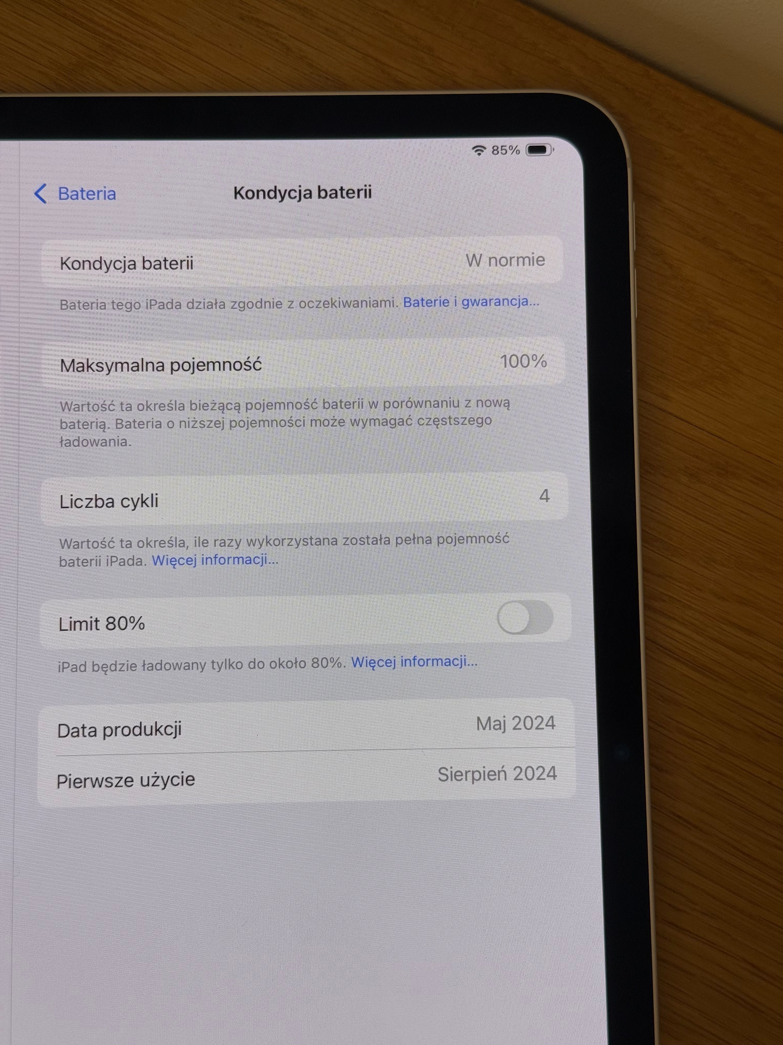 Apple iPad Pro 11” 5 Generacja M4 256GB Wi-Fi Silver