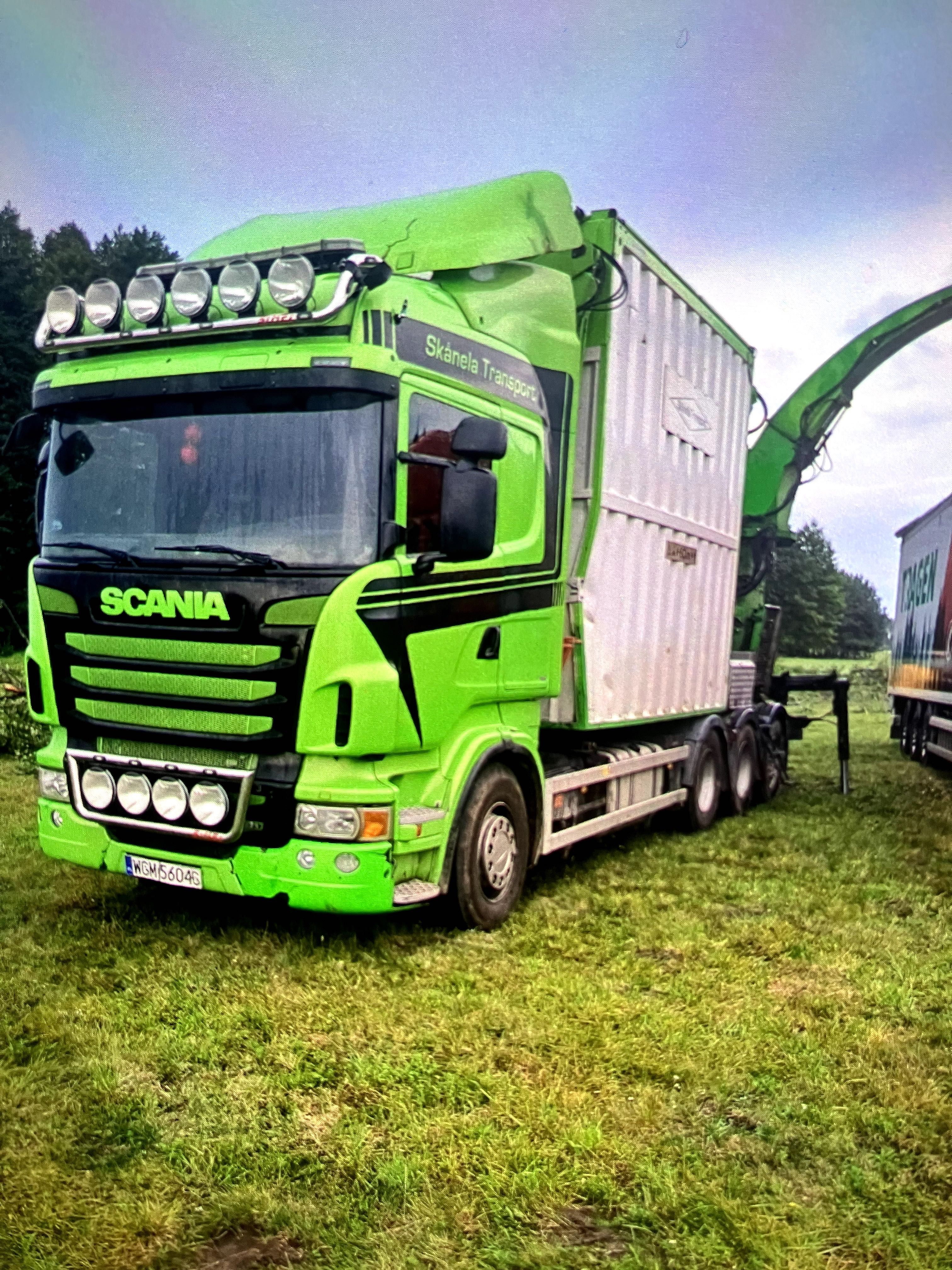SCANIA R620 Scania R620 LB8X4 2011r z rębakiem Bruks 805CT