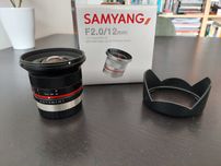 Obiektyw Samyang  F2.0/12 mm z bagnetem Fuji X
