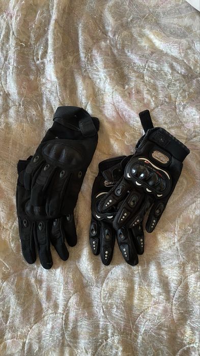 Luvas masculinas com protecoes