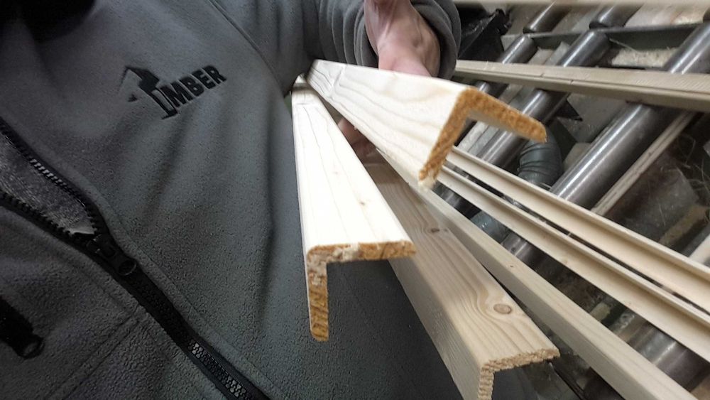 Kątownik 30x30 mm drewniany narożnik listwa kątowa opaska