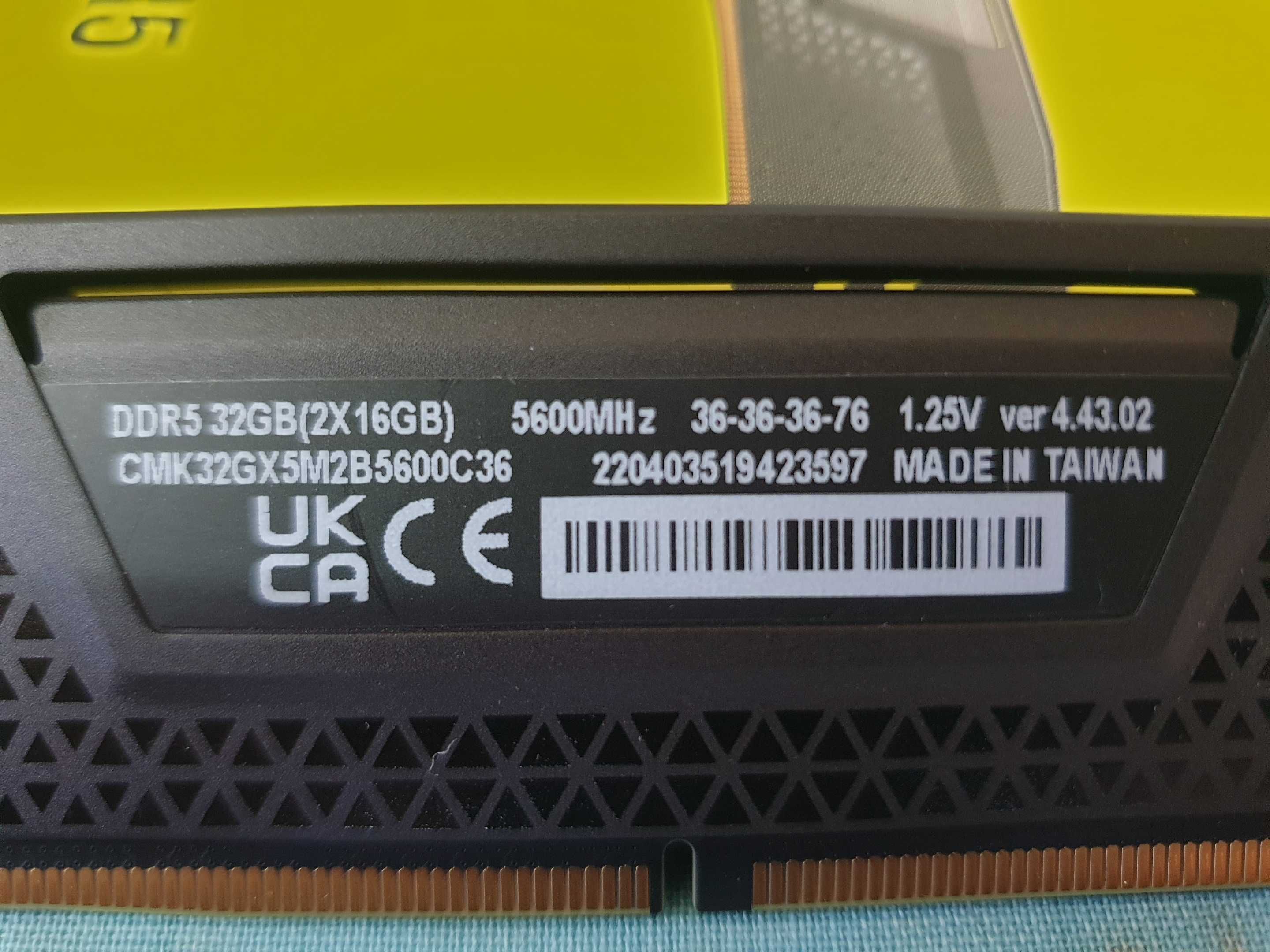 Memoria RAM DDR5 32Gb (2x16Gb) Corsair