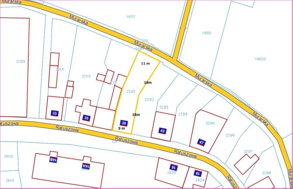 Działka w centrum Recza mieszkaniowo-usługowa