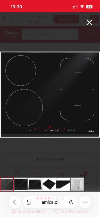 Płyta indukcyjna Amica PIN6541NSK