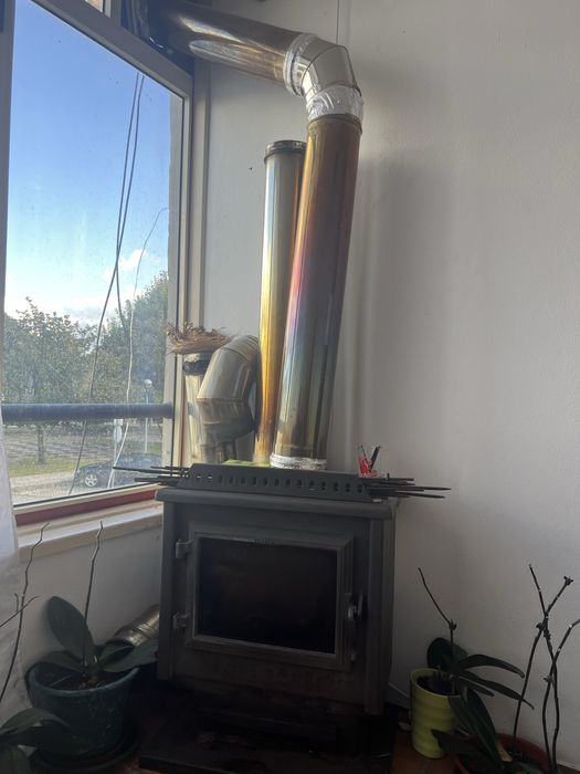 Salamandra a lenha c/ tubos incluidos