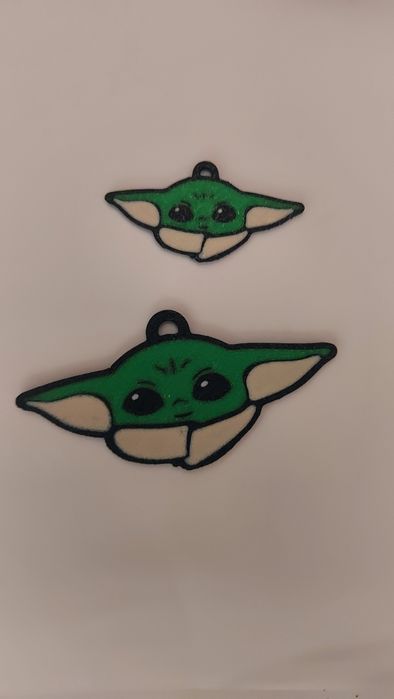 Baby yoda marcador livro ou porta chaves