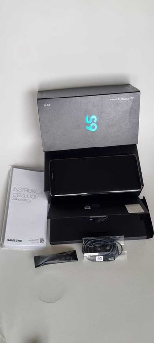 SAMSUNG S9 SM-G960F/DS 64GB/4GB DUAL SIM midnight black etui słuchawki