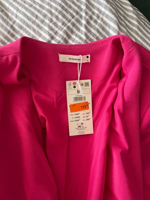 sukienka różowa Reserved, M, nowa