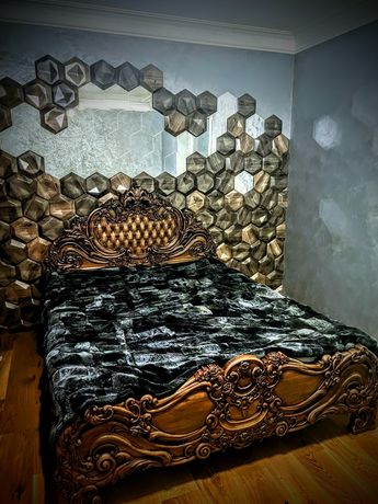 АКЦІЯ!!! Ліжко різьблене дубове  160*200см - кровать дубовая резная