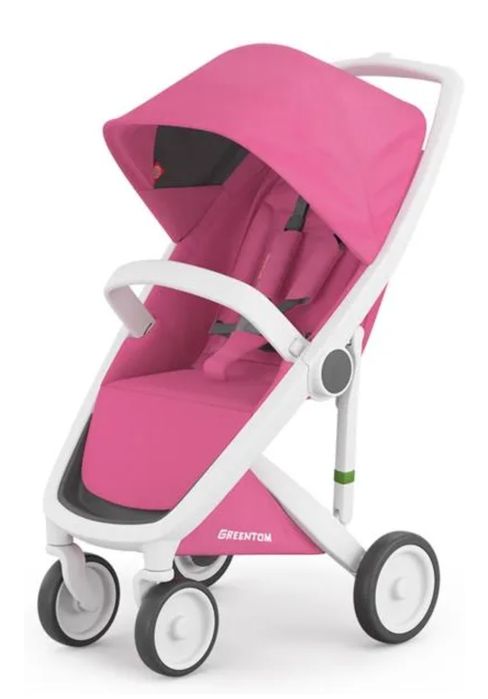 Greentom rama biała spacerowka różowa