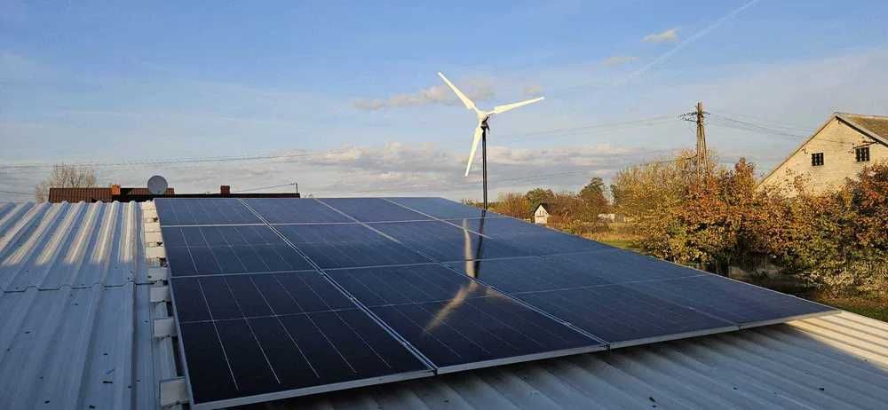 Wiatrak 2 kw + Panele Fotowoltaiczne 10 kw + Magazyn Energi 16 kwh