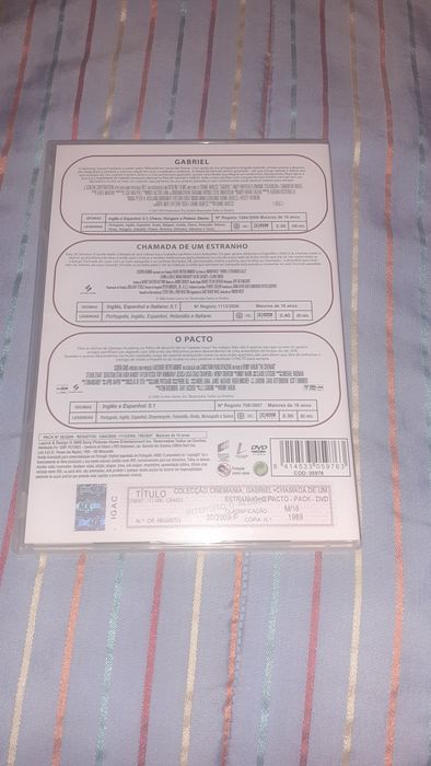 Box 3 dvds Chamada estranho Gabriel O Pacto Terror