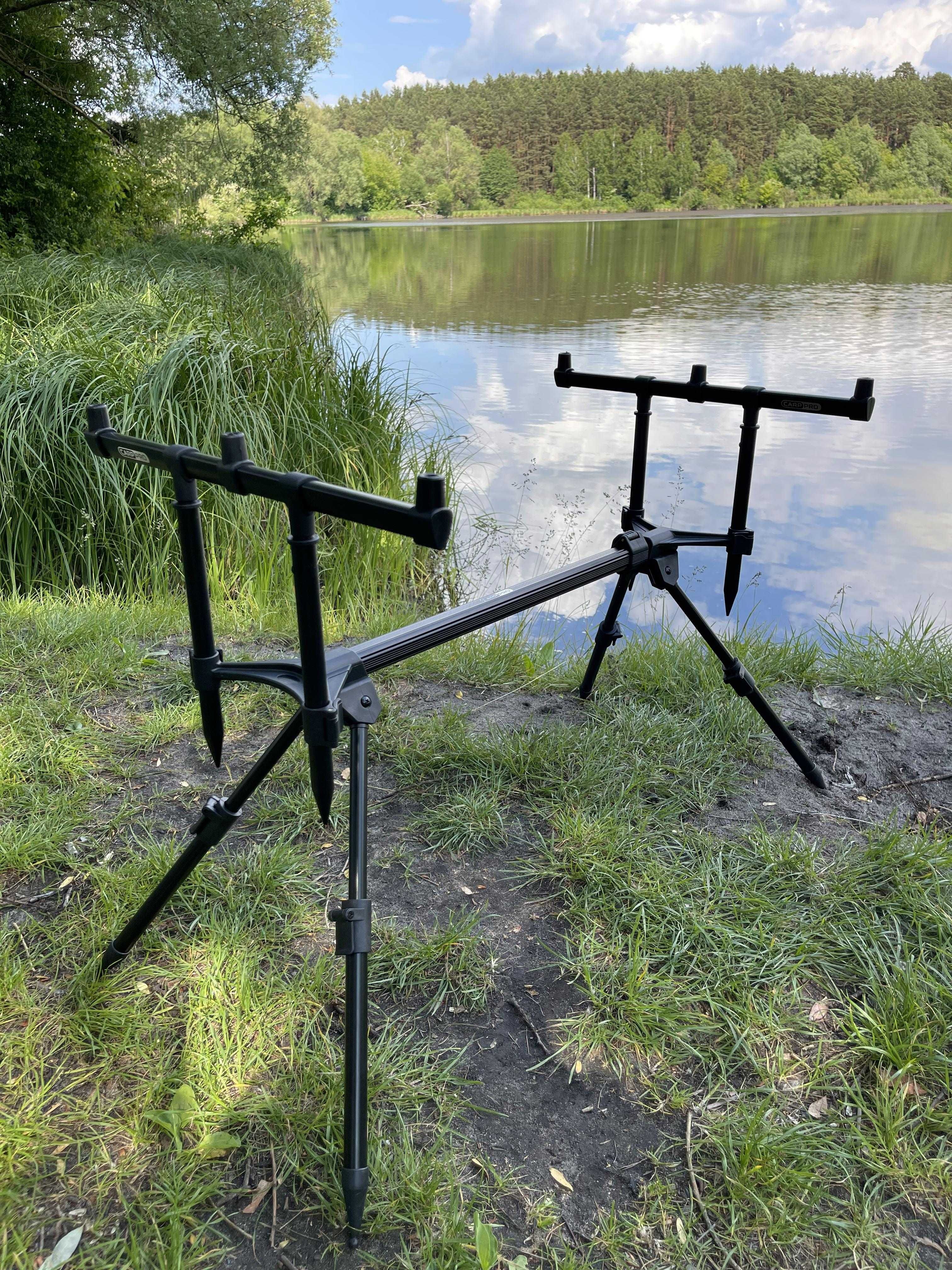 Готовий короповий набір Flagman Magnum Black Carp на три вудилища
