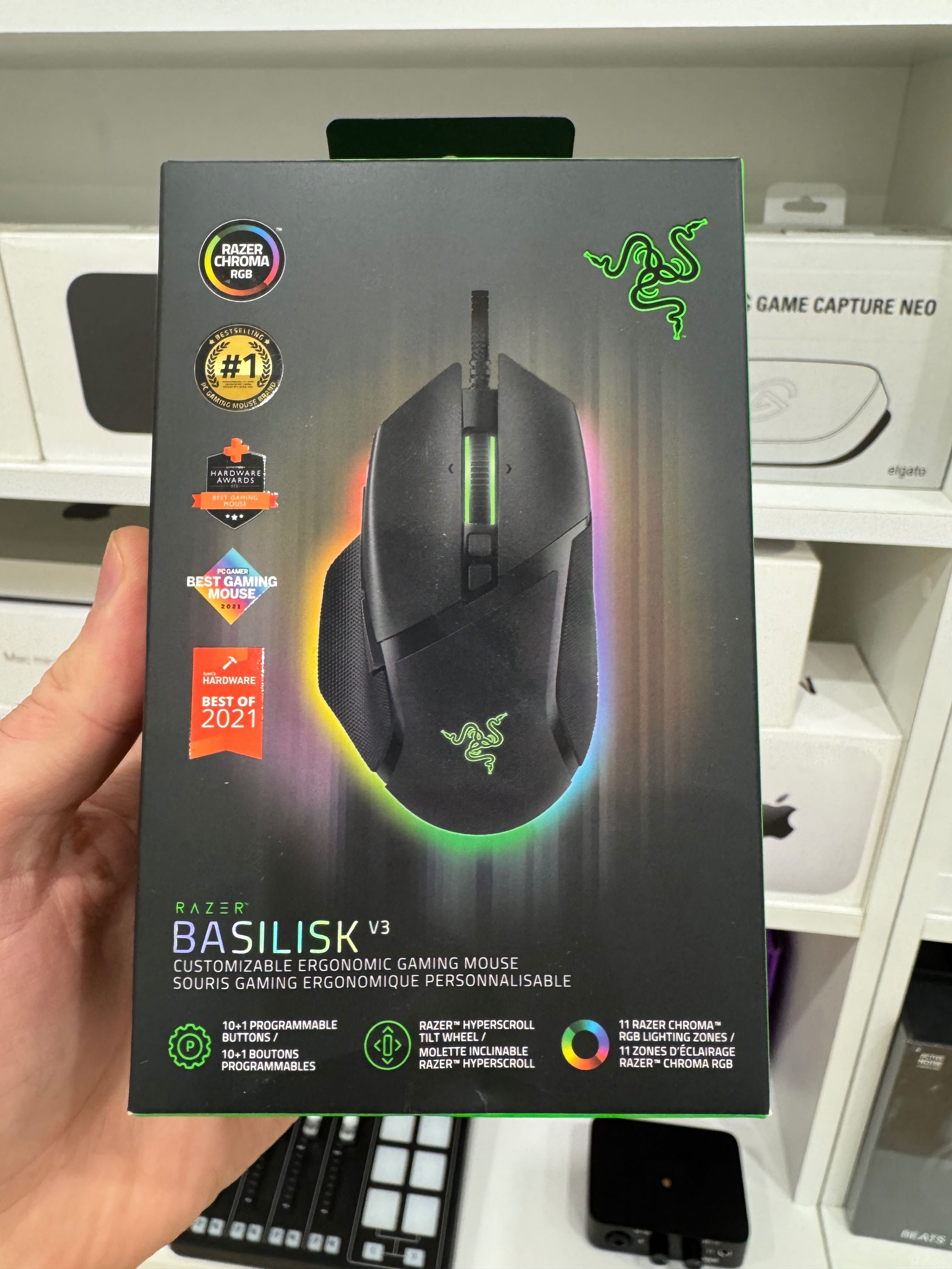 Мишка Razer Basilisk V3 USB Black (RZ01-04000100-R3M1)  USB Нова