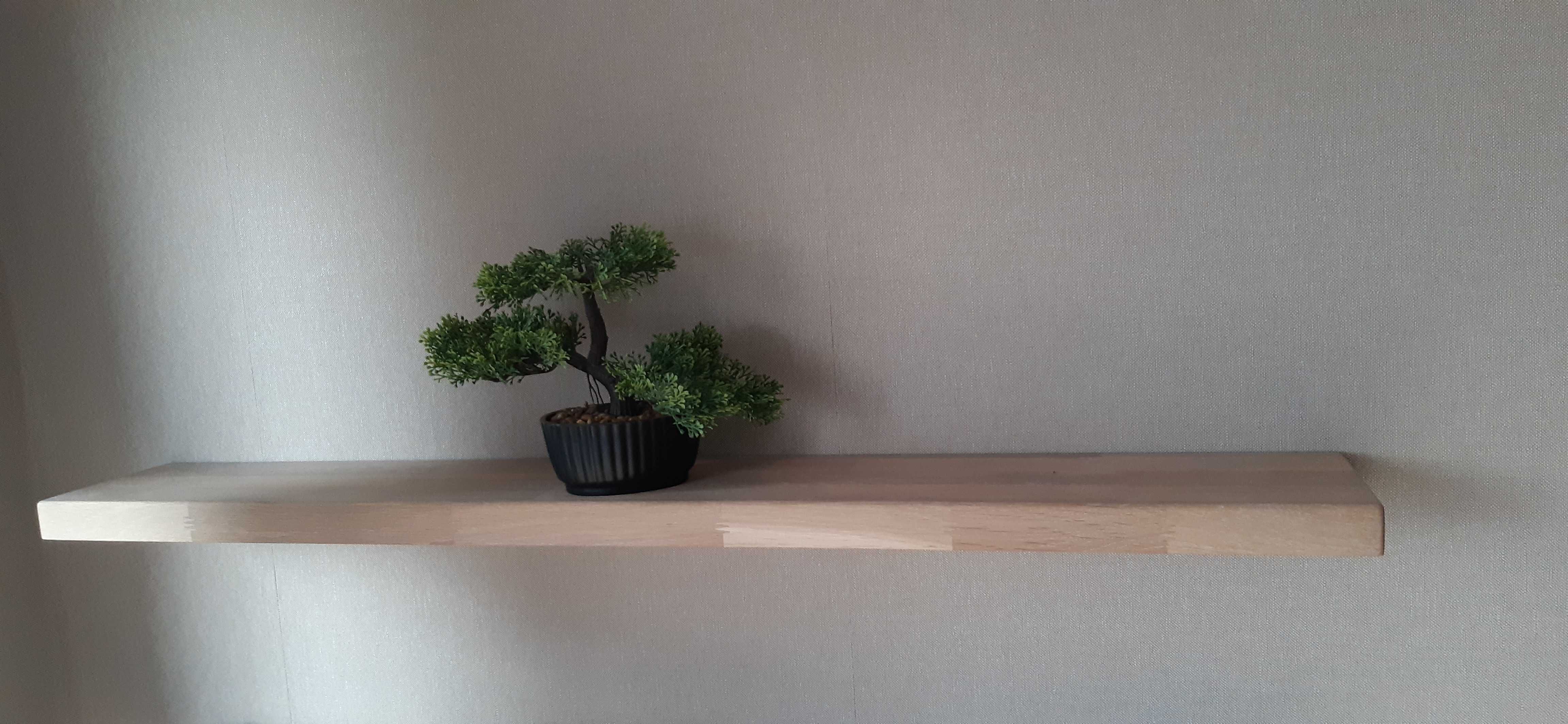 PARAPET,Polka nad grzejnik lite drewno dab AB