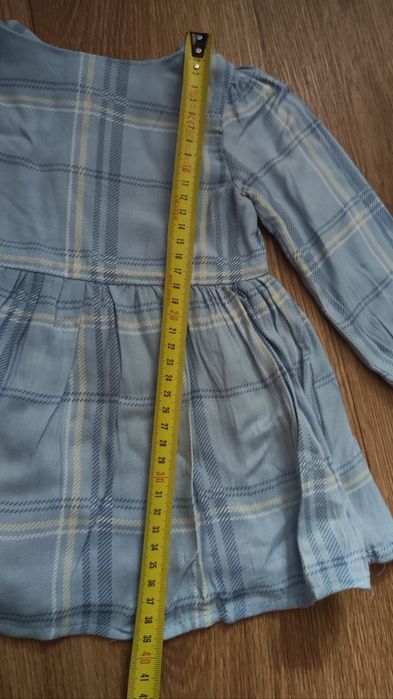 Блакитна сукня для дівчинки+ пінетки туфельки