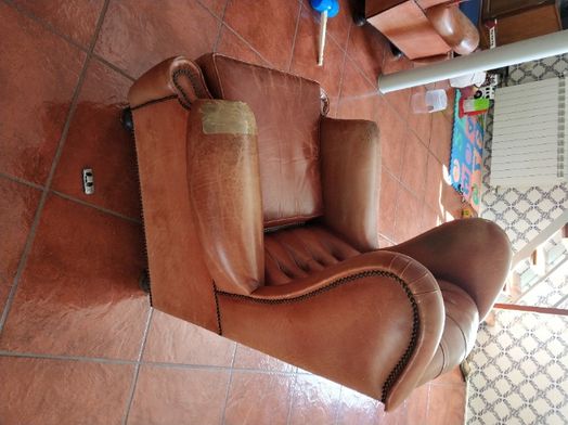 Sofas em Pele Vintage, com 50 anos