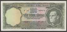 Turcja 100 lirasi 1969