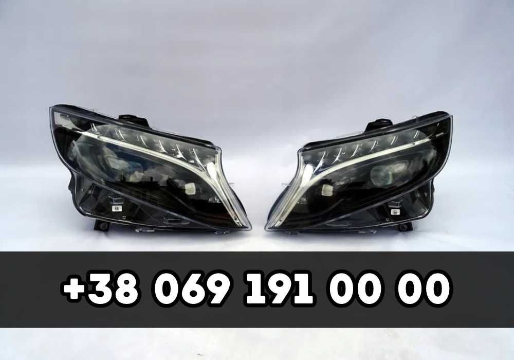 Оптика Mercedes EQV W447 Full led, Digital США та Європа передні фари