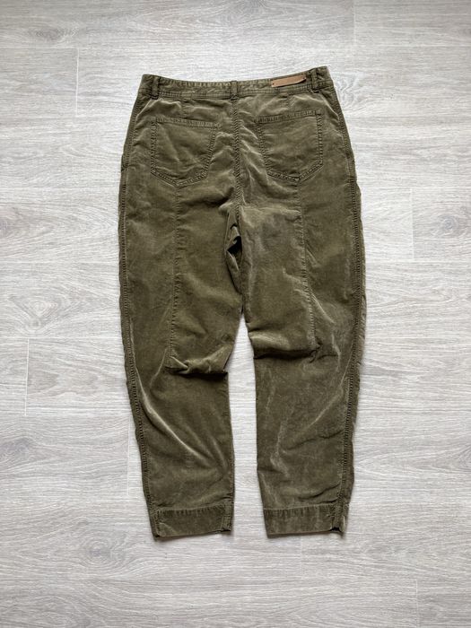 Жіночі штани брюки annette gortz хл розмір велюрові штани хакі колір