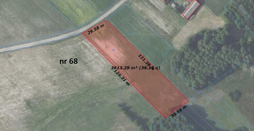 Dwie działki o łącznej powierzchni 0,81ha Świerszczów Kolonia