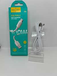 Kabel USB do Typ C HOCO Hyper Power Delivery 100W X96 1m biały
