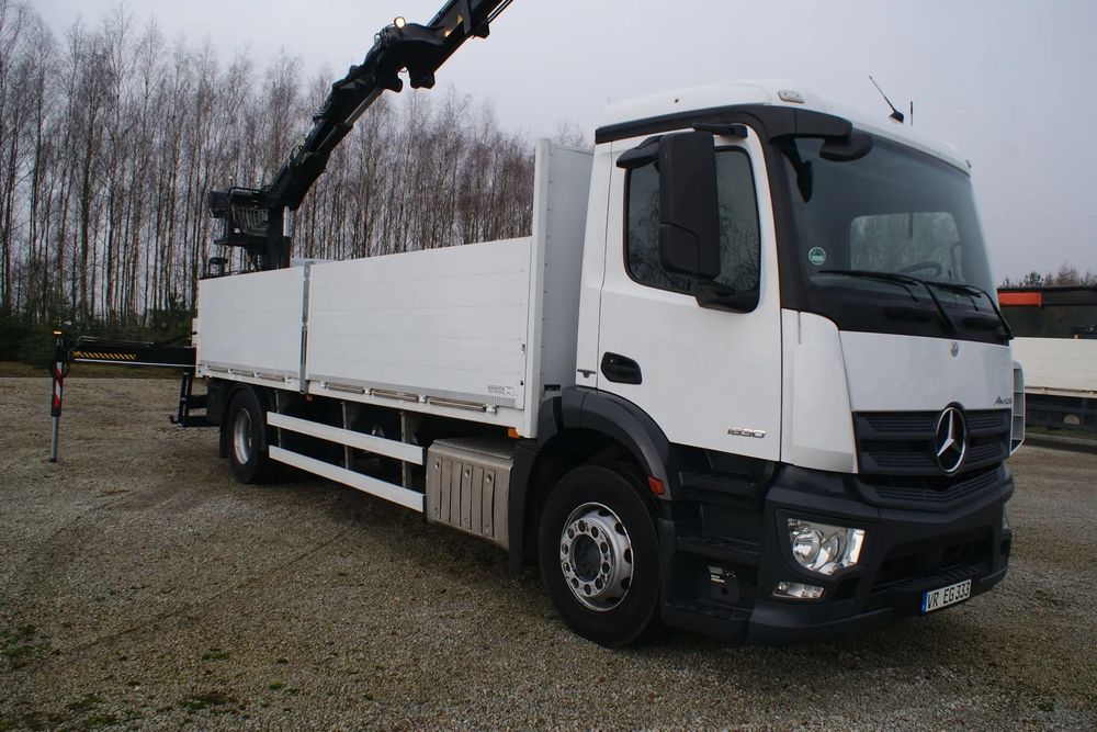 Mercedes-Benz Antos Actros 1830  300KM 2014r Dźwig Żuraw HDS Hiab 133K PRO Siodełko Zadbany 240 Tyś/km