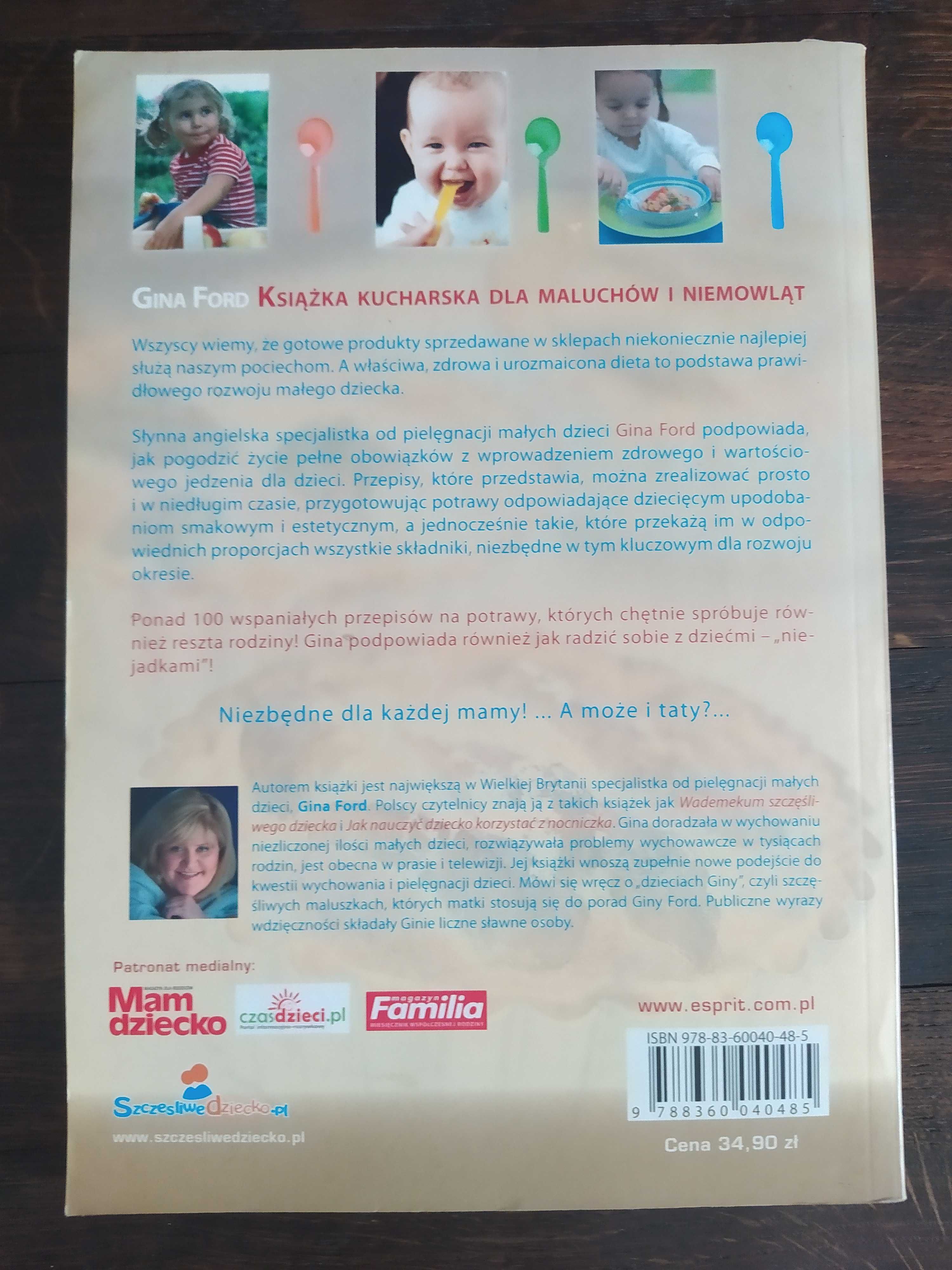 Książka kucharska dla maluchów i niemowląt, 100 przepisów, stan bdb