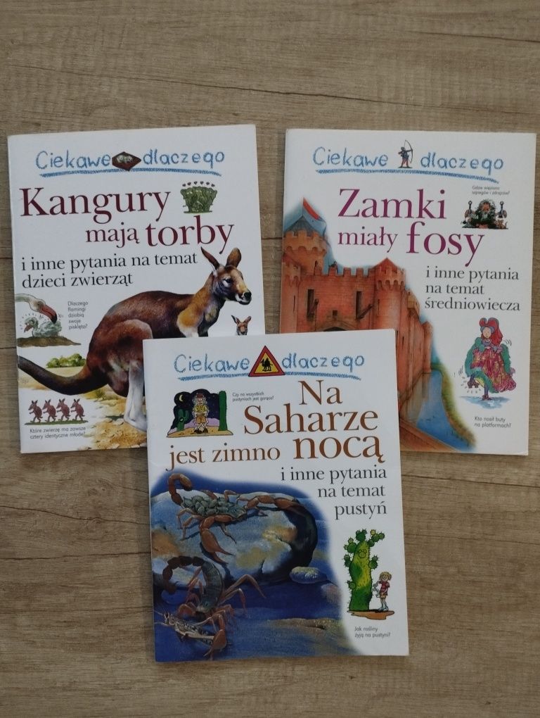 Książki Ciekawe dlaczego... 3 sztuki
