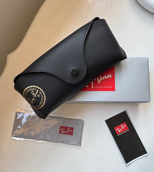 Óculos Ray-Ban aviator prateados novos