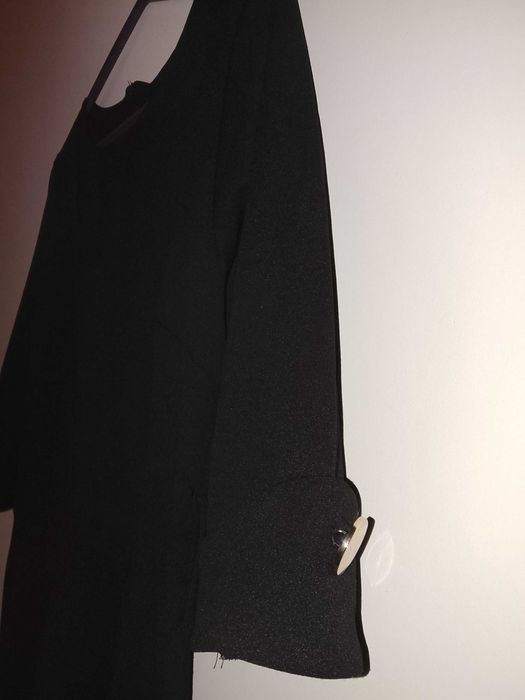 Vestido comprido preto senhora