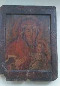 Иконы "Богородица" и "Покрова" антиквариат старинные